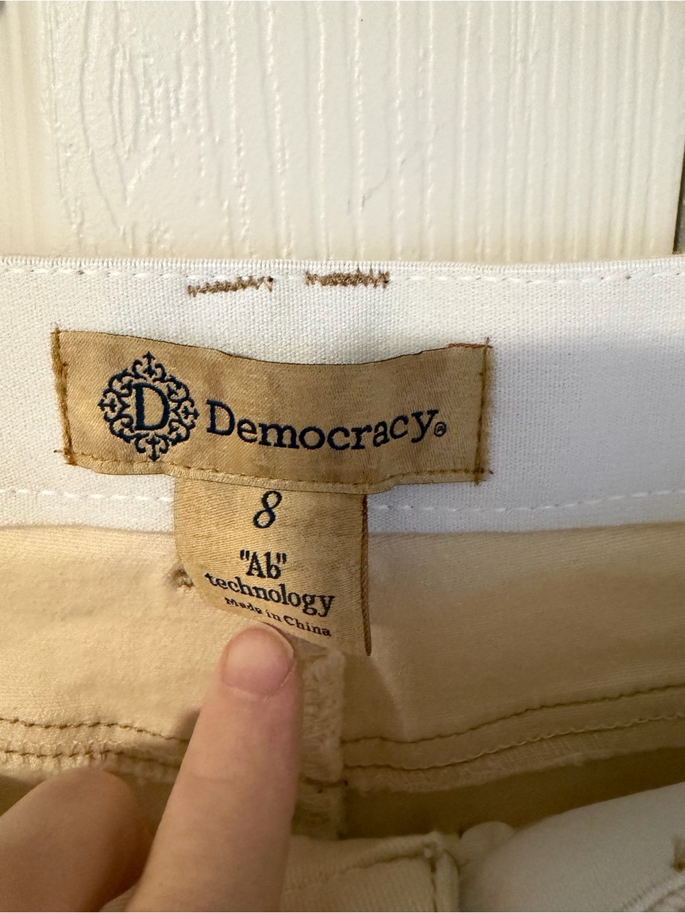 NWT Democracy Ab solution High Rise Center Seam Kick Flare Pant Side Slit Sz 8 - Picture 6 of 14